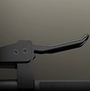 Matte black hydraulic brake lever